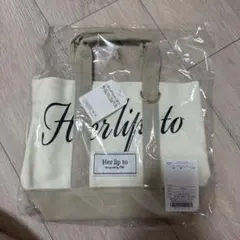 herlipto HLT Canvas Mini Tote ivory - メルカリ