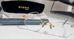 DIGNA クラシック メガネ ゴールド
