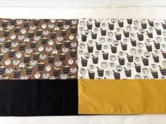 ランチョンマット40×60 シロクマ柄　カフェ柄　色違い　入学準備