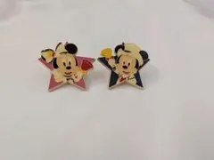 ​【非売品】ディズニーシー ピンバッジ ミッキー＆ミニー セット★クリスマス