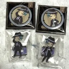 ツイステ ジェイド フロイド ツイステ展 アクスタ 缶バッジ アクリルスタンド