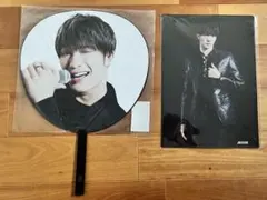 SixTONES 慣声の法則 ジェシー ジャンボうちわ、A4クリアファイルセット