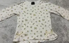 petit main 花柄 長袖カットソー 110