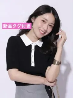 新品 アプワイザー・リッシェ シャツ レイヤード リブ ニット 指原莉乃