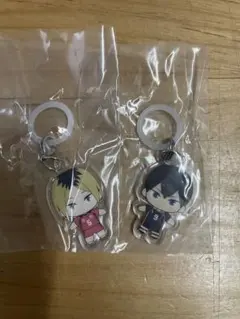 ハイキュー‼︎ 狐爪研磨　影山飛雄　ふらっと めじるしアクセサリー