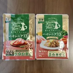 Yum Yum Yum! ハイシニア13+ チキン ドライ と ウェット 各１袋のサムネイル