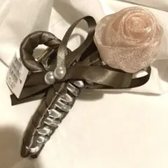 ヘアクリップ　バンスクリップ　バンズ　ヘアアクセサリー　ヘアアレンジ　バラ