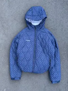 00s Columbia hooded puffer jacket ドット柄