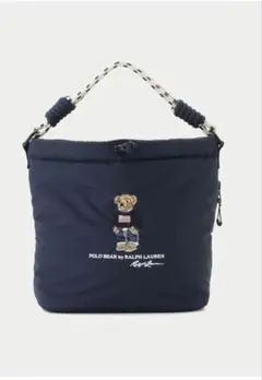 【希少レア】新品未開封ꕥポロラルフローレンベア刺繍ネイビーショルダーバッグ撥水のサムネイル