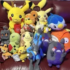 マ*ン様 ポケモン ぬいぐるみ 大量まとめ売り ピカチュウ ルカリオ コイキング