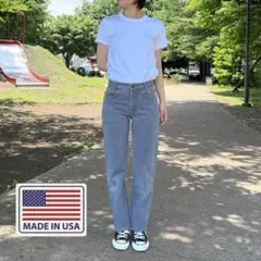 激レア　Levi's グレー　先染め　701 W27　　USA　80s　ブラック