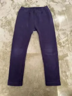 ユニクロ 110 黒 レギンス パンツ 裏起毛