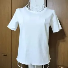 ナイスクラップ NICE CLAUP メロウフリル リブ半袖トップスのサムネイル