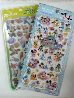 ズートピア　Disney　プチドロップステッカー　フロッキー　シール　2枚セット