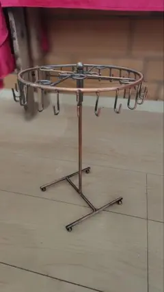 アンティーク風ブロンズ メタル フックスタンド