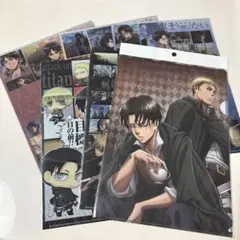 進撃の巨人 非売品など色々セット(クリアファイル6枚・缶ケース5点メモ帳4点等) 進撃の巨人 非売品など色々セット(クリアファイル6枚・缶ケース5