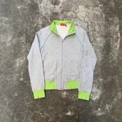 y2k PUMA トラックジャケット グレー ジップアップ　archive 短丈