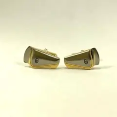 ゴールド&シルバーのカフス
