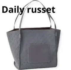 Daily russet デイリーラシット モノグラム トートバッグ グレーのサムネイル