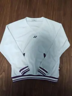 YONEX ウォームアップウェア Vネック ホワイトWomanМサイズ