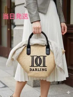 【当日発送】Darich ダーリッチ かごバッグ トートバッグ 黒 夏のサムネイル