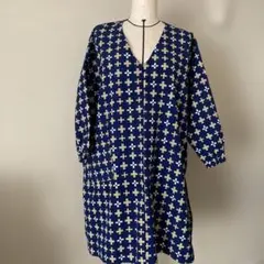 着物リメイク ハンドメイド チュニック 割烹着 エプロン 一点物 訳アリ