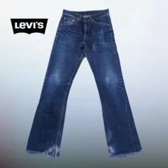 USA製 00s Levi's 517 W30濃紺 フレアデニム【379刻印】のサムネイル
