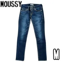 moussy マウジー デニム 26 M相当 スキニー インディゴ ローライズ