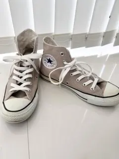 コンバース　オールスター　ハイカットスニーカー　ベージュ　24.5センチ