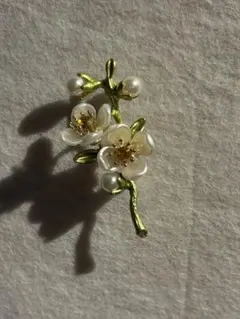 ドール用 一輪ほんのりピンク桜のかんざし 髪飾り ピンク リカちゃん