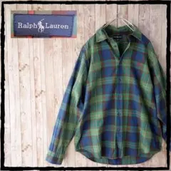 ポロラルフローレン Ralph Lauren チェック柄 長袖 シャツ 170