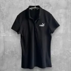 【美品】PUMA 半袖襟付きポロシャツ　ブラック　レディースMサイズ