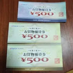 ヤマダホールディングス お買物優待券 3枚セット
