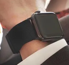 Apple Watch用ベルト 2本セット42/44㍉用（黒ブラック✕2本）