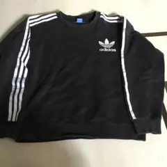 アディダスオリジナルス スウェット トレーナー ブラック Lサイズ
