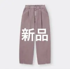 GU GIRLSバレルレッグジーンズJR ピンク Mサイズ 新品タグ付き