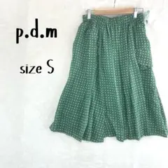 【新品タグ付】p.d.m ピーディーエム ドット柄 定価2.9万円 日本製 S