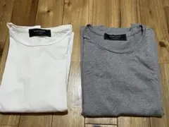 底値BEAMSLIGHTS ビームス半袖グレー白長袖カットソーTシャツ日本製2枚のサムネイル