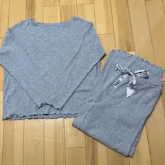 GU ルームウェア　上下セット　グレー