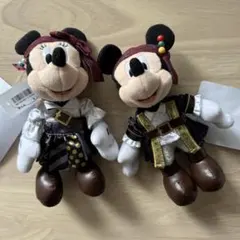 ミッキー・ミニー 海賊風ぬいぐるみ 2体セット