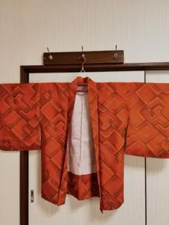 ＊羽織りレトロモダン柄＊羽織紐付き