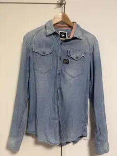 G-STAR RAW ライトブルーデニムシャツ M