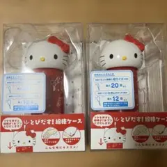 限定品ハローキティ とびだす綿棒ケース 2個　Sanrio サンリオ株主優待のサムネイル