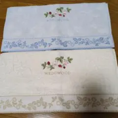 【セール価格】WEDGWOOD　 刺繍入りウォッシュタオル 2枚セットのサムネイル