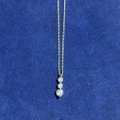 MJCジュエリーフェア ネックレス シルバー925刻印 ジルコニア ピンク 3連