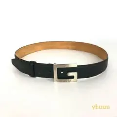 GUCCI グッチ Gロゴ ベルト 小物 ブラック メンズ ブランド