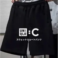 UNIQLO C 黒 スウェットショートパンツ M