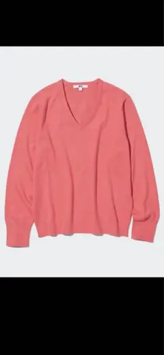 【新品】ユニクロUNIQLO ウォッシャブルコットンVネック セーター S