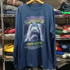 USA古着 映画 ジョーズ 長袖Ｔシャツ