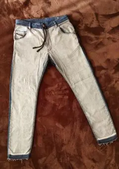 極美品‼️DIESEL JOGGJEANS W30 反転カラー 白/紺 スキニー